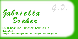 gabriella dreher business card